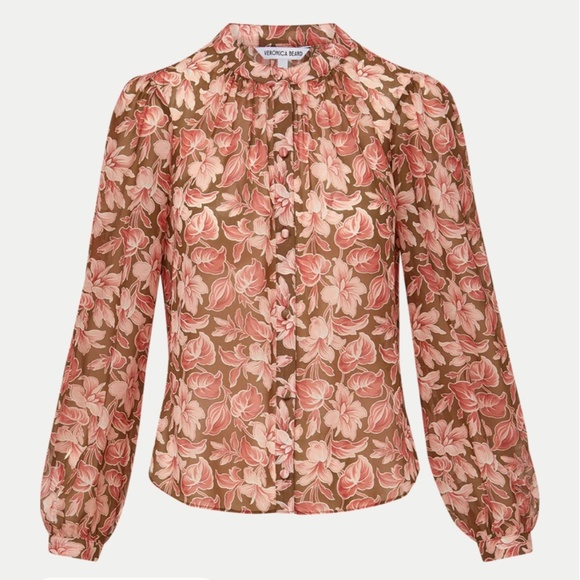Veronica Beard Ashlynn Silk Blouse size 4 - Picture 3 of 7